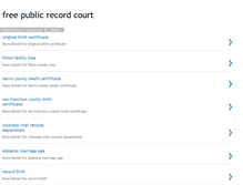 Tablet Screenshot of freepublicrecordcourt.blogspot.com