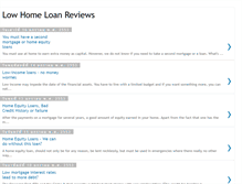 Tablet Screenshot of lowhomeloanreviews.blogspot.com