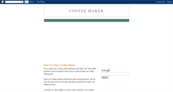 Desktop Screenshot of coffee-maker-tea.blogspot.com