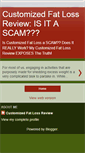 Mobile Screenshot of customizedfatlossreviewed.blogspot.com