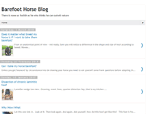 Tablet Screenshot of barefoothorseblog.blogspot.com