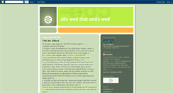 Desktop Screenshot of allswelldatendswell.blogspot.com