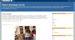 Desktop Screenshot of nikkisgenealogy.blogspot.com