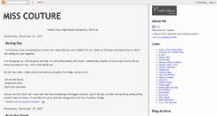 Desktop Screenshot of misscouture.blogspot.com