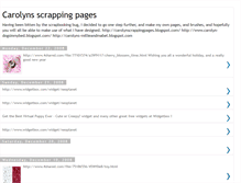 Tablet Screenshot of carolyn-carolynsscrappingpages.blogspot.com