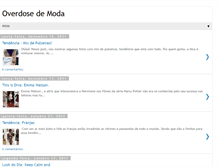 Tablet Screenshot of overdosedemoda.blogspot.com