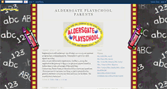 Desktop Screenshot of aldersgateplayschoolparents.blogspot.com