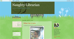 Desktop Screenshot of anaughtylibrarian.blogspot.com