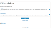 Tablet Screenshot of evidencedriven.blogspot.com