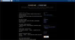 Desktop Screenshot of codeine-2006.blogspot.com