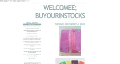 Desktop Screenshot of buyourinstocks.blogspot.com