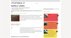 Desktop Screenshot of itsethics.blogspot.com