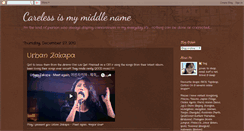 Desktop Screenshot of carelessismymiddlename.blogspot.com