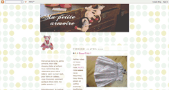 Desktop Screenshot of mapetitearmoire.blogspot.com