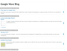 Tablet Screenshot of googlewave.blogspot.com
