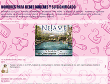 Tablet Screenshot of nombresparabebesmujeres.blogspot.com