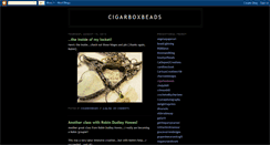 Desktop Screenshot of cigarboxbeads.blogspot.com