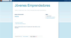 Desktop Screenshot of joveemprende.blogspot.com