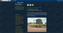 Desktop Screenshot of aliceontheroad.blogspot.com