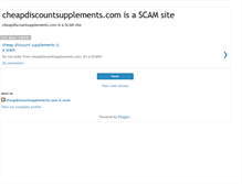 Tablet Screenshot of cheapdiscountsupplementscom.blogspot.com