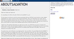 Desktop Screenshot of aboutsalvation.blogspot.com