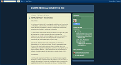 Desktop Screenshot of competenciasdocentesxxi.blogspot.com