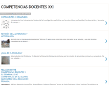 Tablet Screenshot of competenciasdocentesxxi.blogspot.com