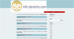 Desktop Screenshot of info-derecho.blogspot.com