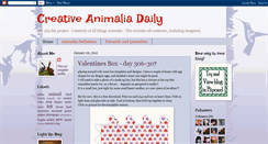 Desktop Screenshot of creativeanimaliadaily.blogspot.com