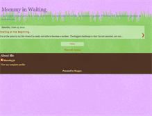 Tablet Screenshot of motherinwaiting.blogspot.com
