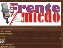 Tablet Screenshot of defrenteysinmiedo.blogspot.com