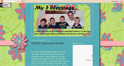 Desktop Screenshot of my5blessings.blogspot.com