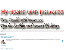 Tablet Screenshot of myhealthwithinsurance.blogspot.com