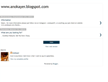 Tablet Screenshot of anokayer.blogspot.com