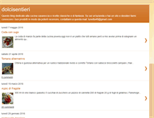 Tablet Screenshot of dolcisentieri.blogspot.com