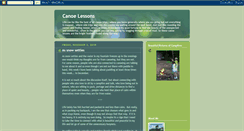Desktop Screenshot of canoelessons.blogspot.com