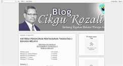 Desktop Screenshot of cikgu-rozali.blogspot.com