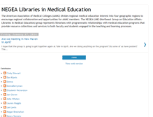 Tablet Screenshot of librariansinmedicaleducation.blogspot.com