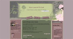 Desktop Screenshot of neverlearnedtocook.blogspot.com