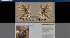 Desktop Screenshot of laquimeraeditorial.blogspot.com