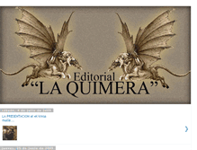 Tablet Screenshot of laquimeraeditorial.blogspot.com