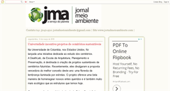 Desktop Screenshot of jmeioambiente.blogspot.com