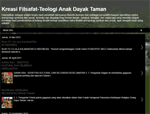 Tablet Screenshot of kreasifilsafat-teologianakdayaktaman.blogspot.com