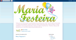 Desktop Screenshot of lojamariafesteira.blogspot.com