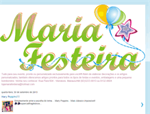 Tablet Screenshot of lojamariafesteira.blogspot.com