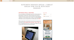 Desktop Screenshot of kitchendesignidea.blogspot.com
