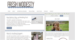 Desktop Screenshot of freshmodesty.blogspot.com