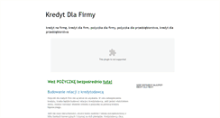 Desktop Screenshot of kredyt-dla-firmy.blogspot.com