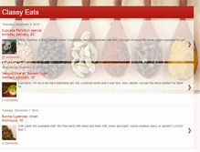 Tablet Screenshot of classyeats.blogspot.com