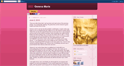 Desktop Screenshot of genevamarie.blogspot.com